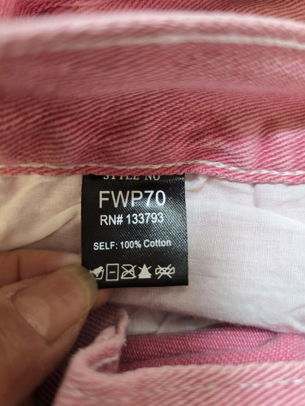 POL Pink Pearl Embellished Jeans Women's Sz.S Frayed Raw Edges Cottagecore Artsy - Picture 16 of 16